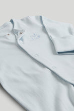 Load image into Gallery viewer, Mothercare 3 Pack Blue Sleepsuits
