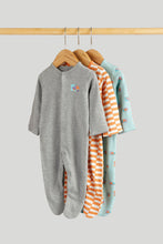Load image into Gallery viewer, Mothercare 3 Pack Transport Sleepsuits
