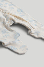 Load image into Gallery viewer, Mothercare 2 Pack Blue Zip-Up Sleepsuits
