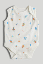 Load image into Gallery viewer, Mothercare 5 Pack Space Sleeveless Bodysuits
