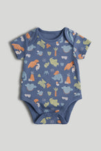 Load image into Gallery viewer, Mothercare 5 Pack Dinosaur Short-Sleeved Bodysuits
