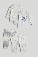 Load image into Gallery viewer, Mothercare 2 Pack Zebra Baby Pyjamas
