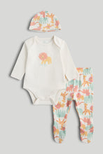 Load image into Gallery viewer, Mothercare 3-Piece Safari Baby Outfit Set
