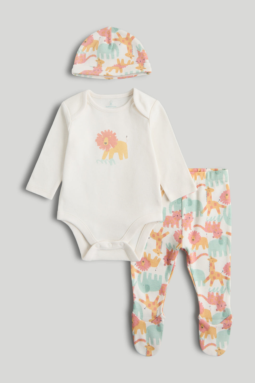 Mothercare 3-Piece Safari Baby Outfit Set