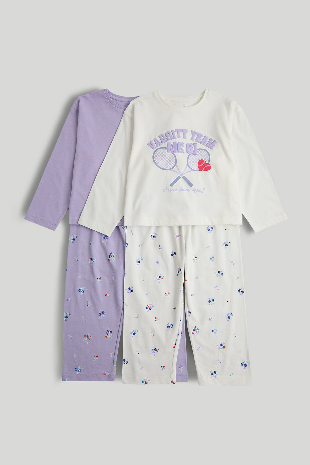 Mothercare 2 Pack Varsity Pyjamas