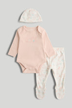 Load image into Gallery viewer, Mothercare 3-Piece Bunnies Baby Outfit Set
