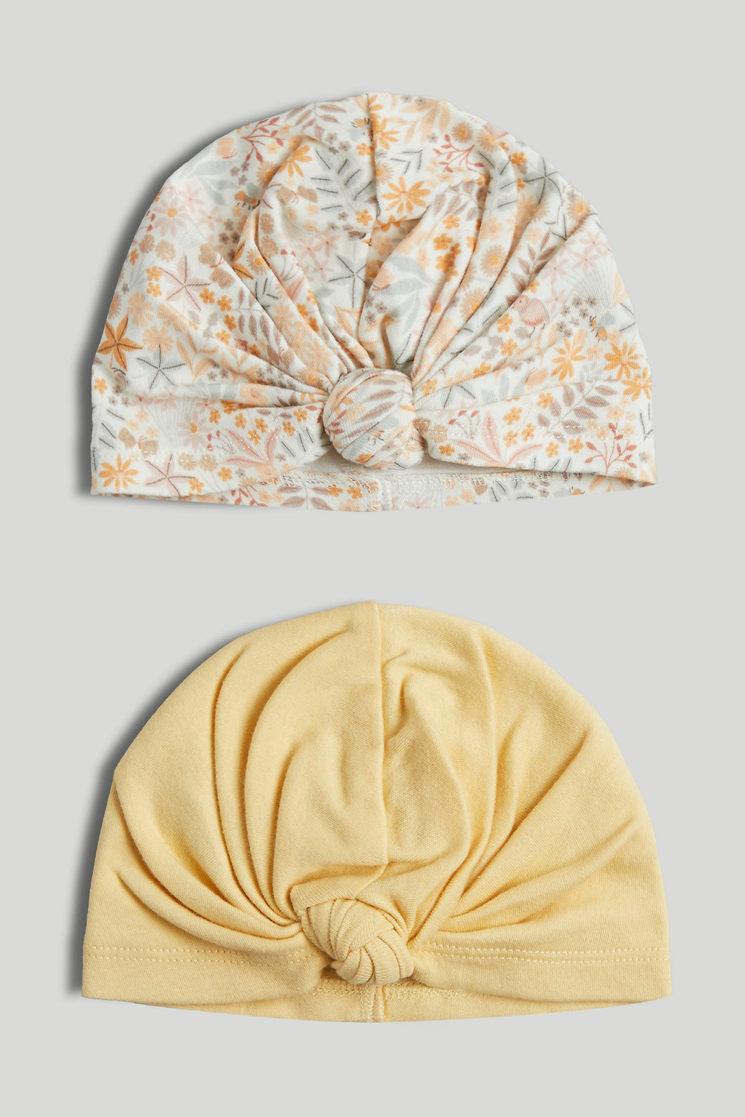 Mothercare 2 Pack Turban Baby Hats