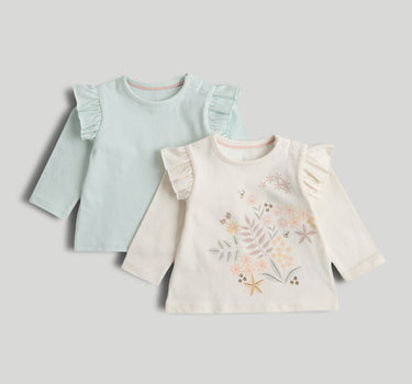 Mothercare 2 Pack Daisy Long-Sleeved T-Shirt