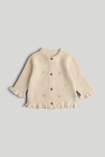 Load image into Gallery viewer, Mothercare Cream Embroidered Cardigan
