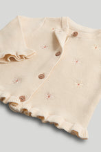 Load image into Gallery viewer, Mothercare Cream Embroidered Cardigan
