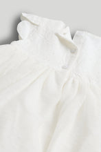 Load image into Gallery viewer, Mothercare 3-Piece White Embroidered Occasion Dress Outfit
