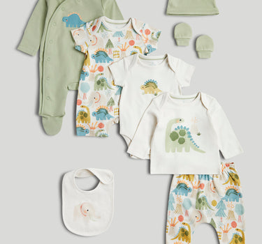 Mothercare 8-Piece Dinosaur Outfit Gift Set