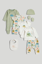 Load image into Gallery viewer, Mothercare 8-Piece Dinosaur Outfit Gift Set
