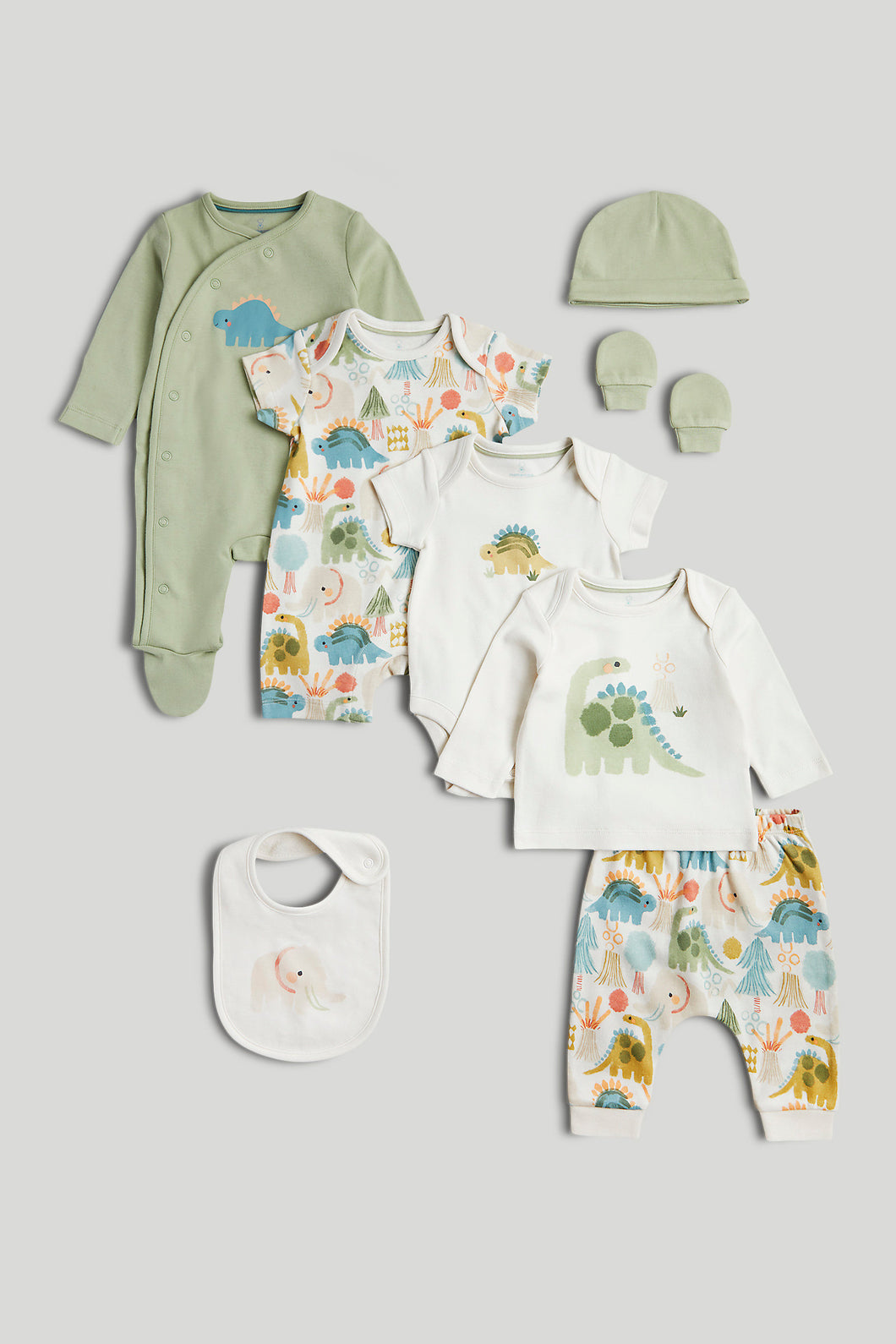 Mothercare 8-Piece Dinosaur Outfit Gift Set