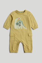 Load image into Gallery viewer, Mothercare Yellow Dinosaur All-in-One
