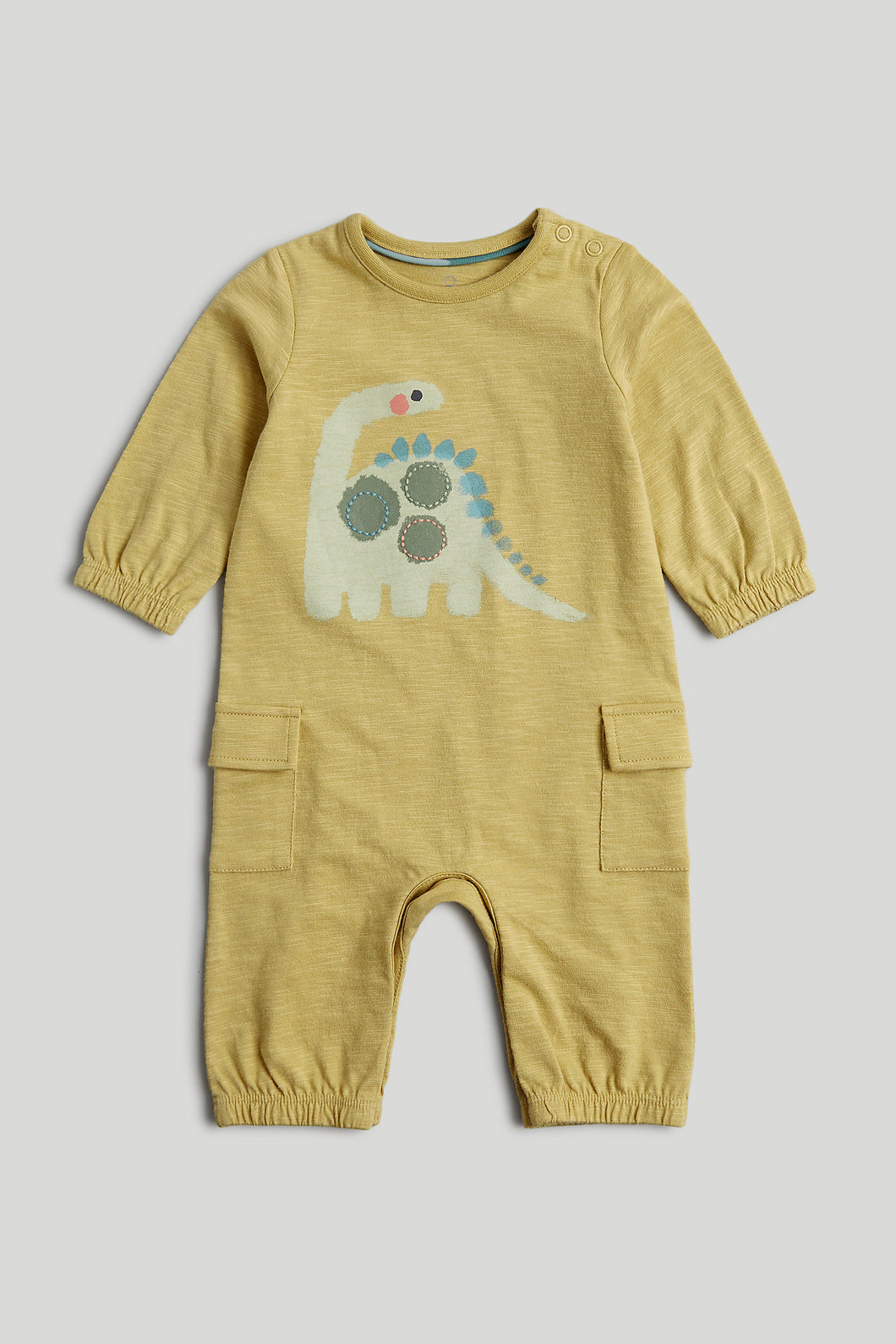 Mothercare Yellow Dinosaur All-in-One