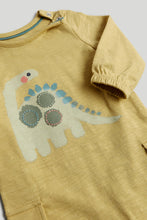 Load image into Gallery viewer, Mothercare Yellow Dinosaur All-in-One
