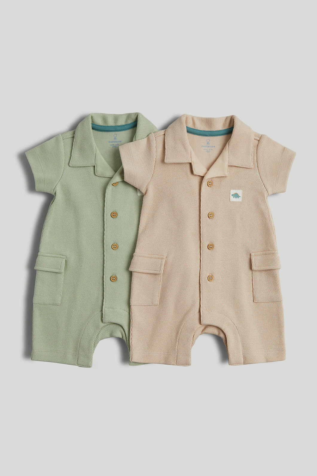 Mothercare 2 Pack Cargo Rompers