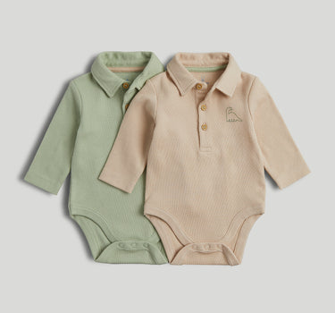 Mothercare 2 Pack Polo Bodysuits
