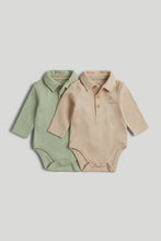 Load image into Gallery viewer, Mothercare 2 Pack Polo Bodysuits
