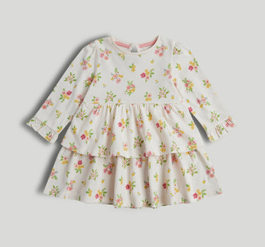 Mothercare Floral Tiered Cotton Jersey Dress