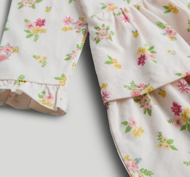 Mothercare Floral Tiered Cotton Jersey Dress