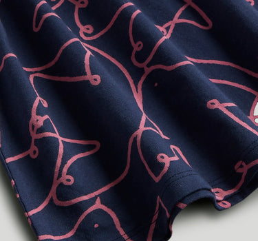 Mothercare Navy Bird Cotton Jersey Dress