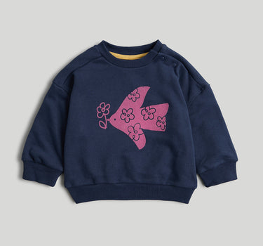 Mothercare Navy Bird Sweat Top