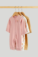Load image into Gallery viewer, Mothercare 3 Pack Floral Footless Sleepsuits
