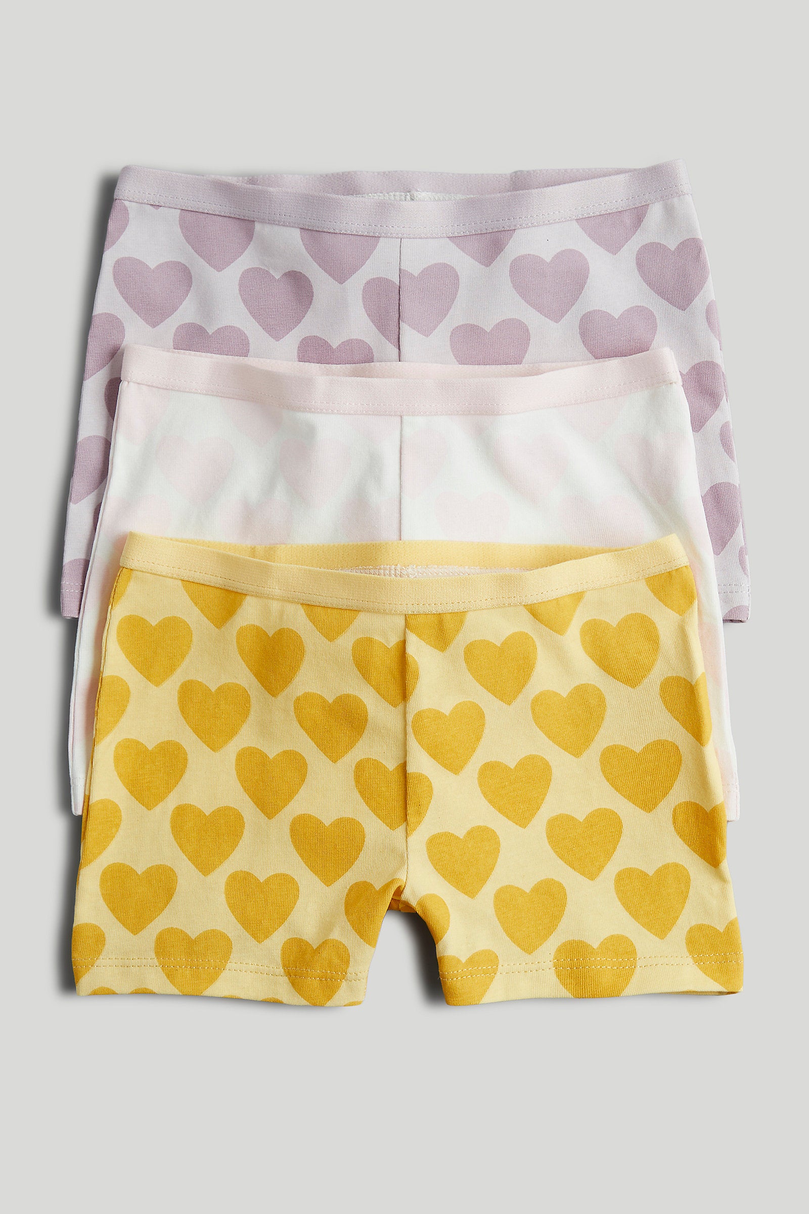 Mothercare 3 Pack Hearts Short Briefs