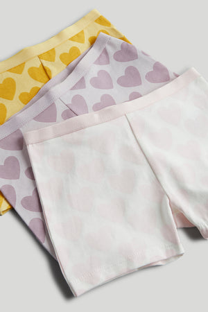 Mothercare 3 Pack Hearts Short Briefs