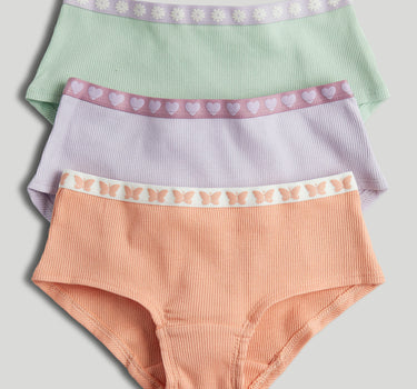 Mothercare 3 Pack Pink Hipster Briefs