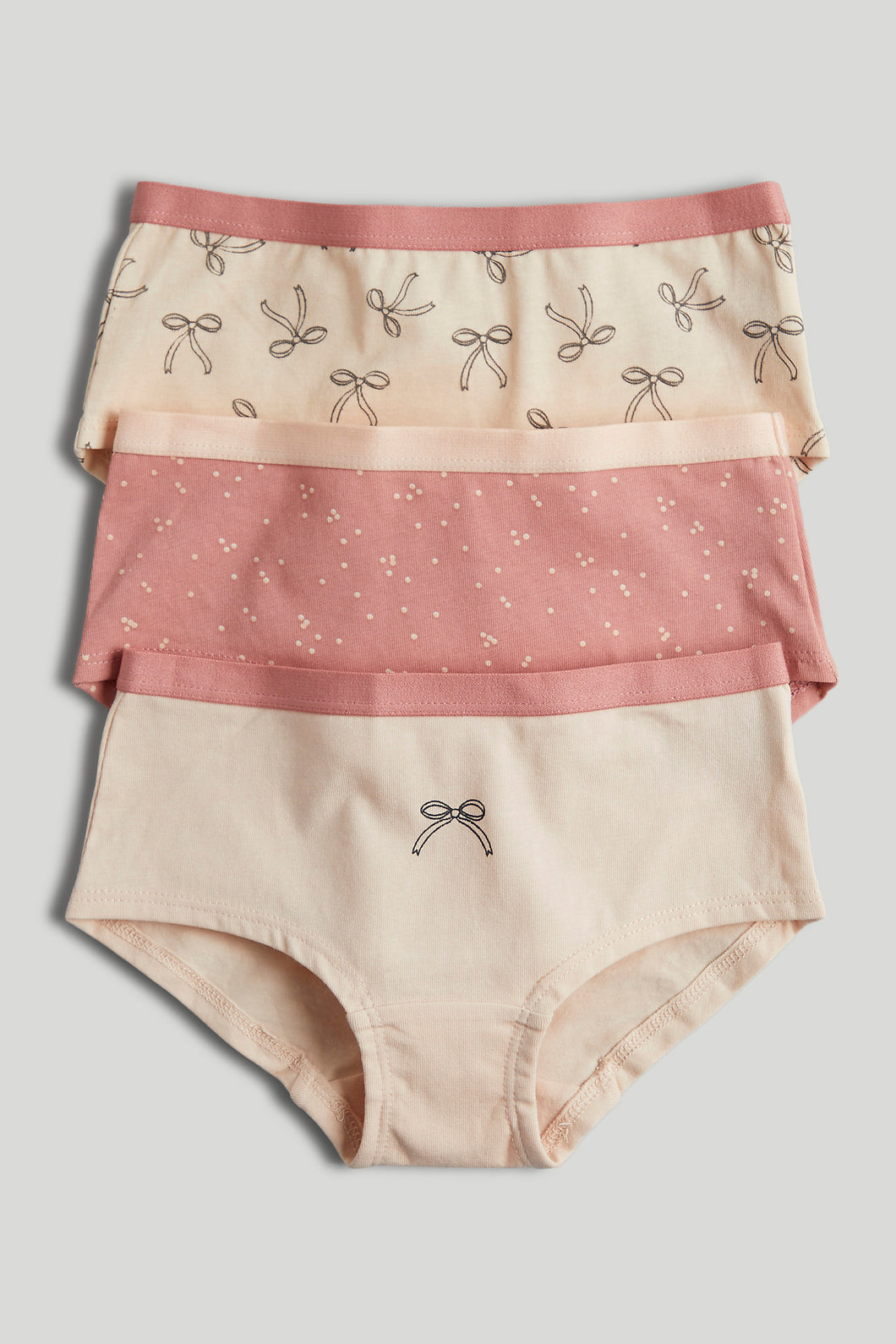 Mothercare 3 Pack Bows Hipster Briefs