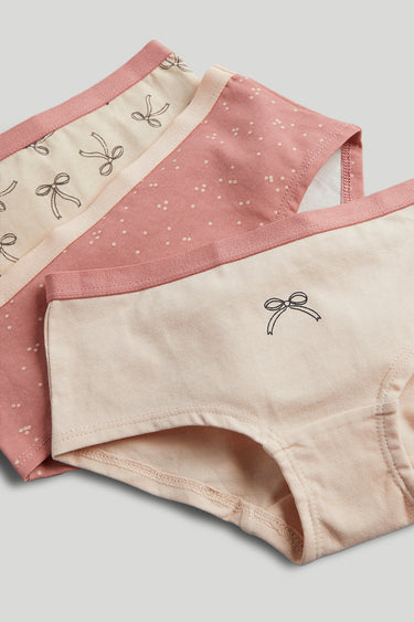 Mothercare 3 Pack Bows Hipster Briefs