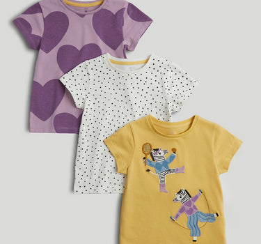 Mothercare 3 Pack Zebra T-Shirt