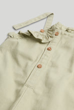 Load image into Gallery viewer, Mothercare Green Dungarees and T-Shirt Set
