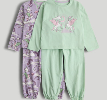 Mothercare 2 Pack Party Horse Pyjamas