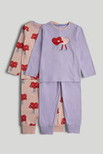 Load image into Gallery viewer, Mothercare 2 Pack Hugging Hearts Pyjamas

