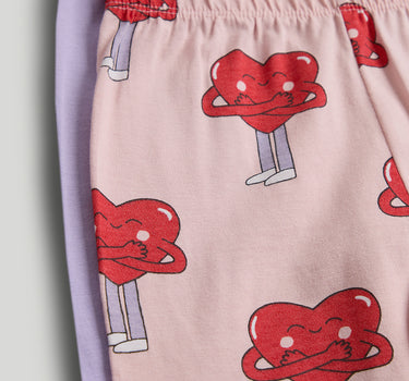 Mothercare 2 Pack Hugging Hearts Pyjamas