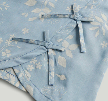Mothercare Floral Denim Wrap Blouse