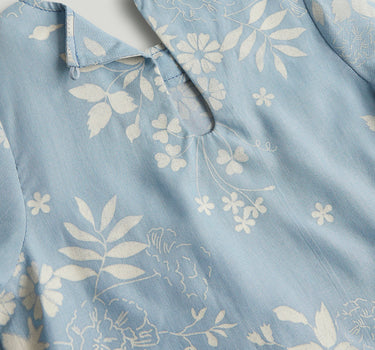 Mothercare Floral Denim Wrap Blouse