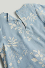 Load image into Gallery viewer, Mothercare Floral Denim Wrap Blouse
