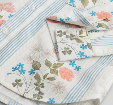 Mothercare Floral Shirt and T-Shirt Set