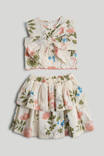 Load image into Gallery viewer, Mothercare Floral Top and Skirt Set
