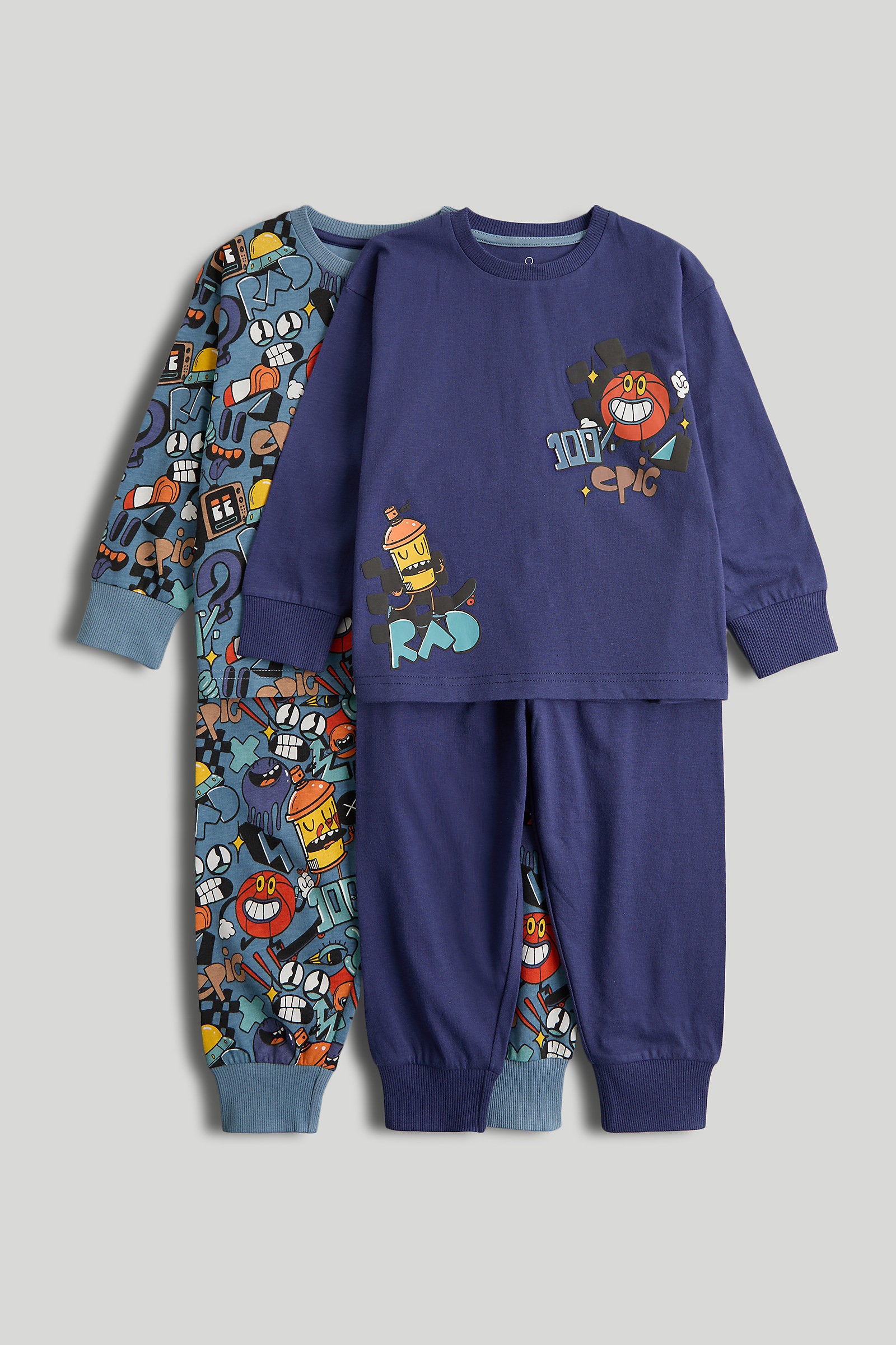 Mothercare 2 Pack Cartoon Pyjamas