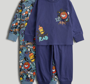 Mothercare 2 Pack Cartoon Pyjamas