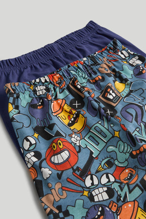 Mothercare 2 Pack Cartoon Pyjamas