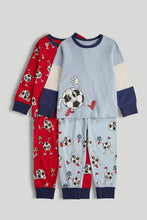 Load image into Gallery viewer, Mothercare 2 Pack Football Pyjamas
