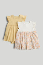 Load image into Gallery viewer, Mothercare 2 Pack Ribbed Romper Dresses
