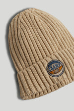 Load image into Gallery viewer, Mothercare Beige Ribbed Beanie Hat

